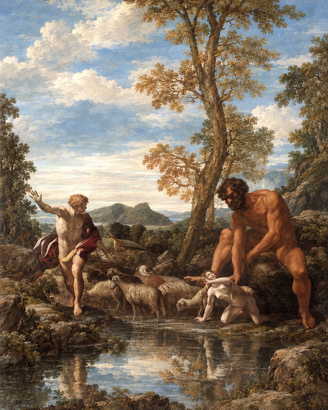 Painting of the Nephilim, the giants of Genesis 6