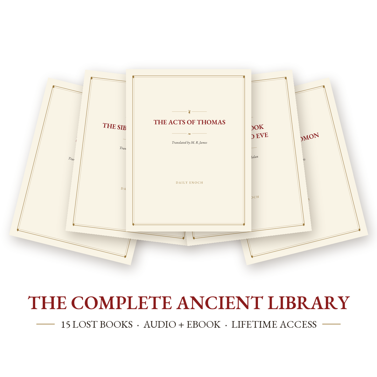 The Complete Ancient Library, 15 lost books, audio and ebook